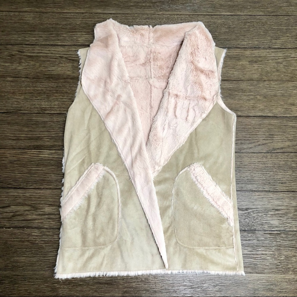 Faux Suede/ Fur Vest